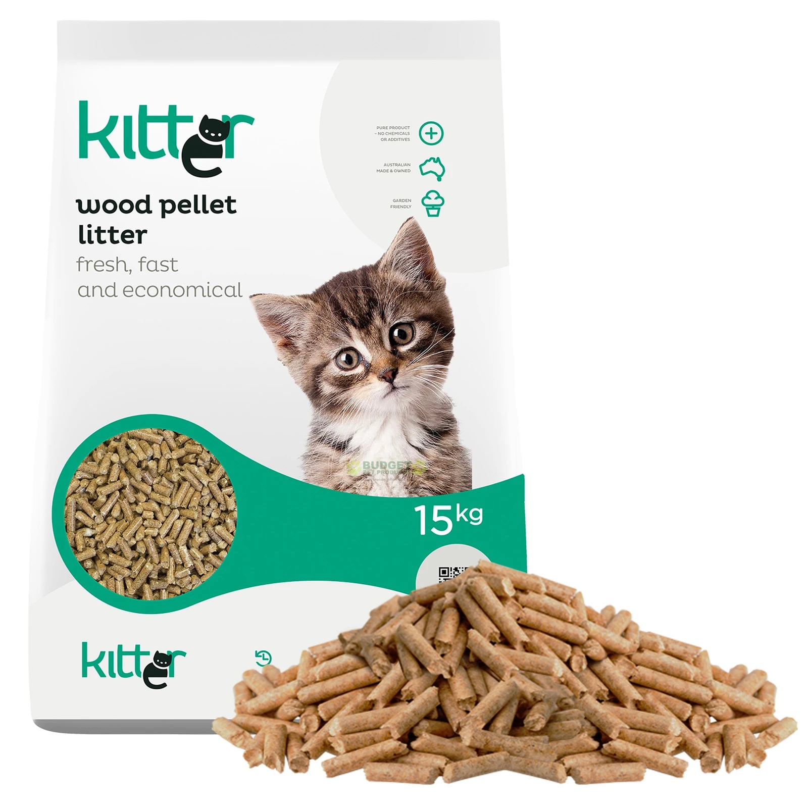 Kitter wood pellet cat clearance litter