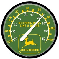 John Deere Round Wall Thermometer