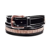 Rose Gold Leather Belt