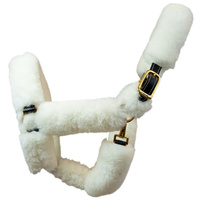 Walsh Leather Shipping Halter with Sheepskin