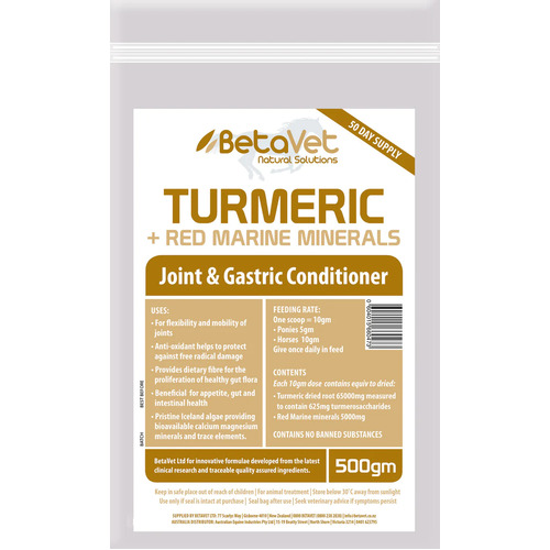 BETAVET TURMERIC + RED MARINE MINERALS