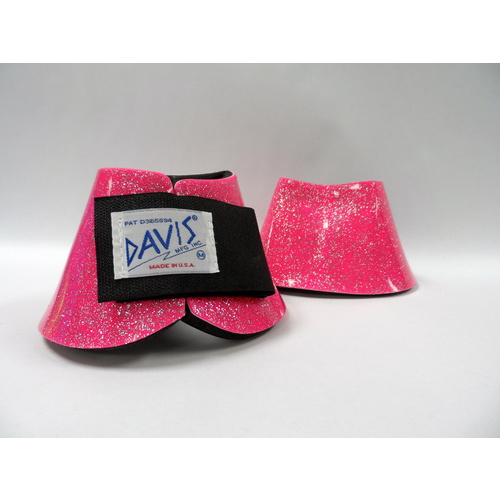 Davis No-Turn Metallic Bell Boots [Colour: Metallic Neon Pink] [Size: Small]