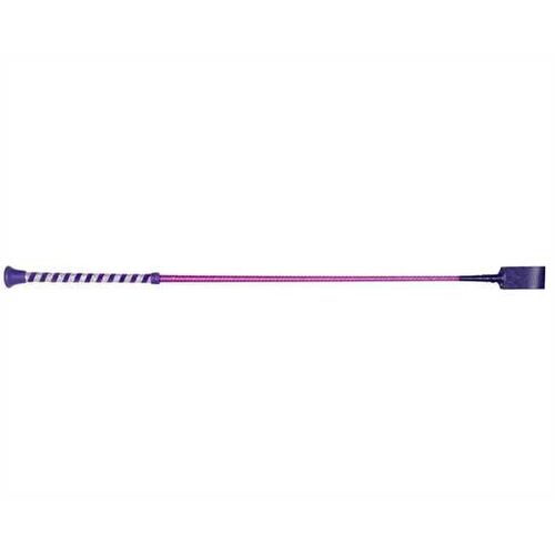 Nu-Buck Riding Crop with Glitter Handle [Colour: pink]