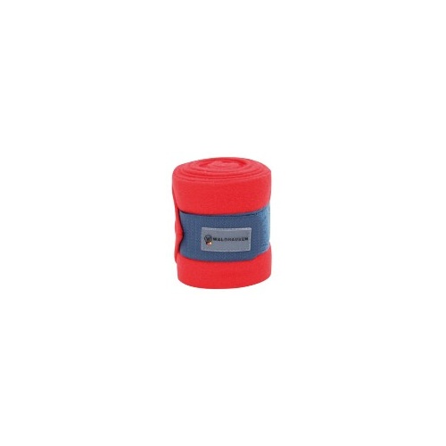 Waldhausen Fleece Bandages [Colour: Poppy / Night Blue]