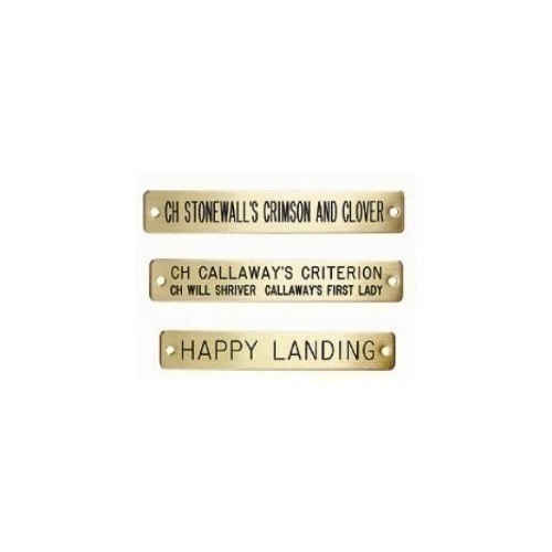 Walsh Nameplates [Size: Small] [Plate: Stainless Steel]