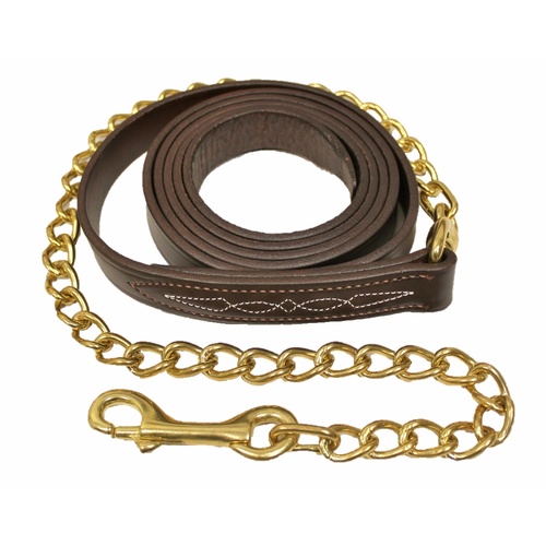 Walsh Leather Stitched Lead with Chain