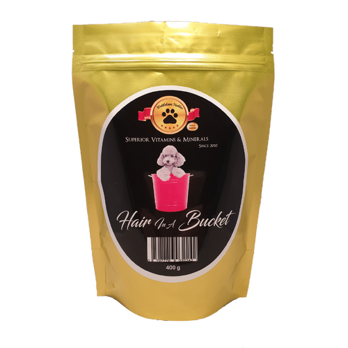 Hair in a Bucket for Dogs 400g