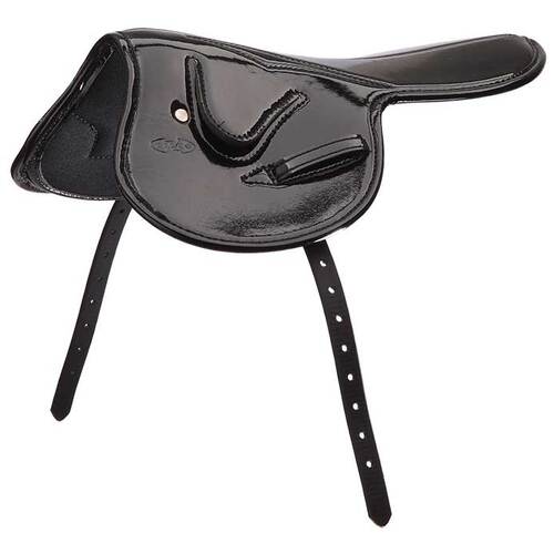 Zilco Patent Race Saddles [Colour: Black] [weight: 350g]
