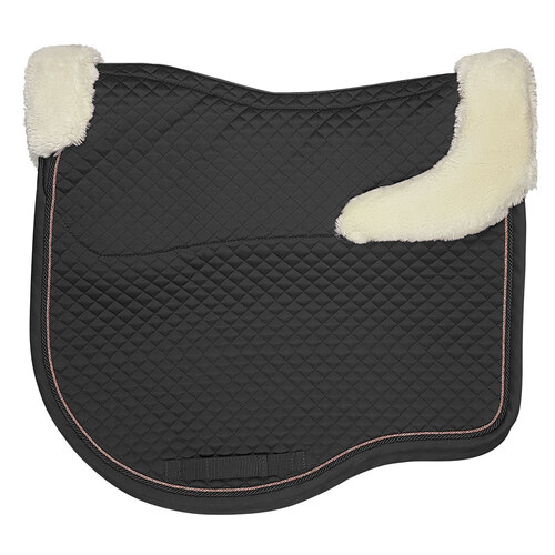 Zilco Estate Fleece Dressage Saddle Pad [Colour: black] [size: Pony]