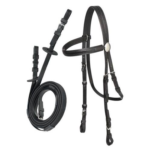 Zilco race bridle - buckle reins
