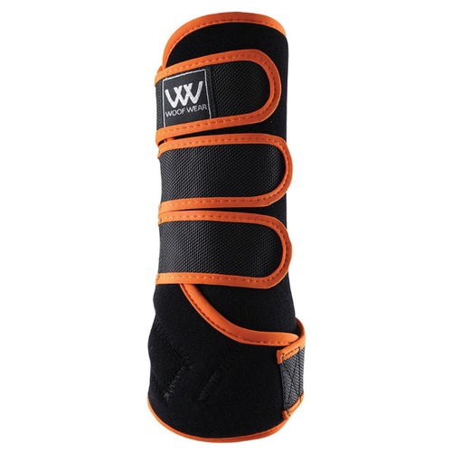 Woof Wear Colour Fusion Dressage Wraps [Colour: black/orange] [size: Small]
